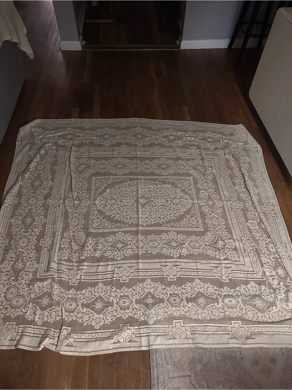 Sheer Vintage Table Cloth